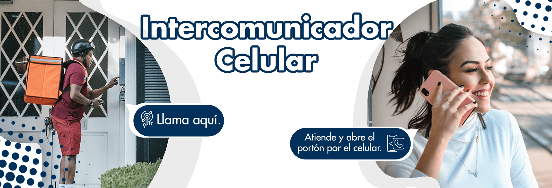 Morador atendendo o interfone sem fio pelo celular, de onde estiver.