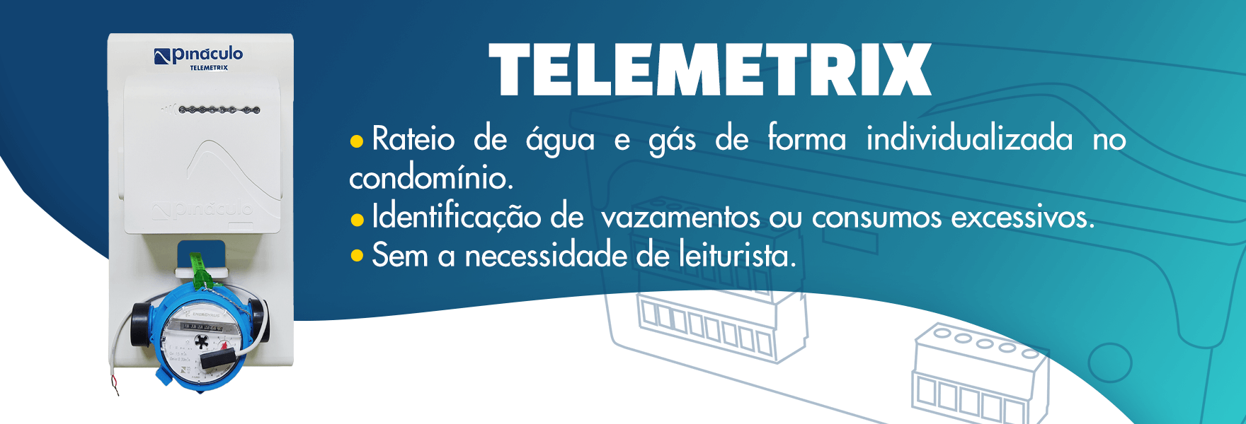Banner de lançamento da Telemetria Pináculo!